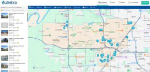 Sample screenshot of commercial property search